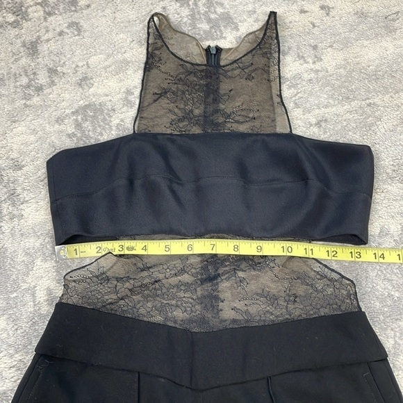 Noam Hanoch Nikka Bandeau Lace Cut Out Jumpsuit Black ASO Taylor Swift Sz 2 - Picture 14 of 16